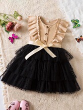 V 44248 Girl's Polka Dot Tulle Dress Ůͯ�A�c�W��ȹ