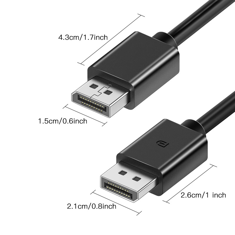 卸売 1.8m 新しいオス - オス大型 DP データ ケーブル サポート 4K 19+1 HD 3D 完全無酸素銅データ ケーブル