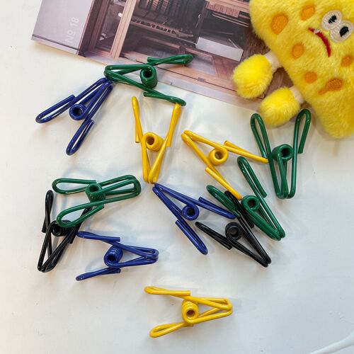 Color multi-functional clothes clip clothes clip windproof clip sock drying metal sealing clip spring clip BH046
