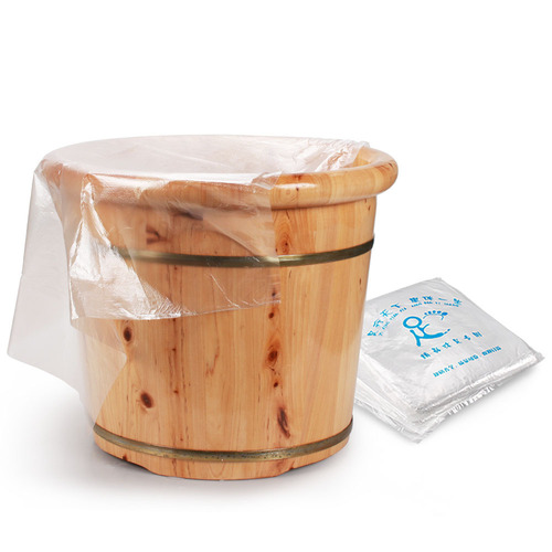 Foot soak bags, foot bath bags, wooden bucket thickened foot therapy sets, plastic film with disposable foot soaking bags for wholesale