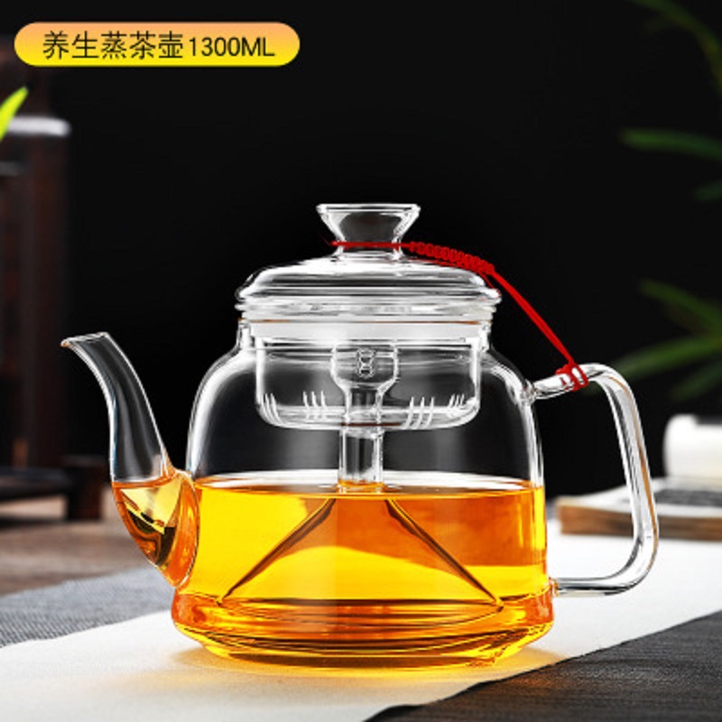 Fábrica al por mayor tetera de vidrio de alta borosilicato material tetera de cocina olla de energía de gran capacidad estufa de cerámica eléctrica tetera de flores y hierba