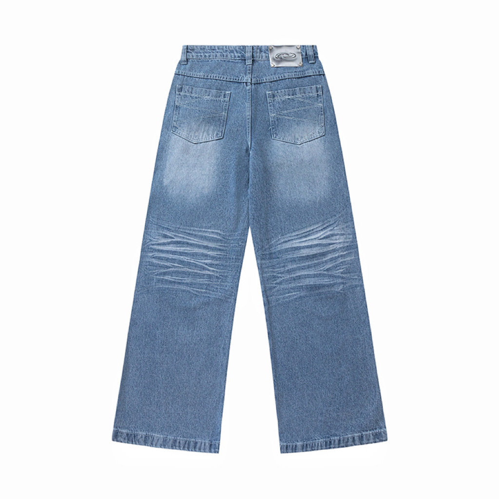 Men's Jeans High Quality Three Dimensional Split Design Trousers_voghion.com