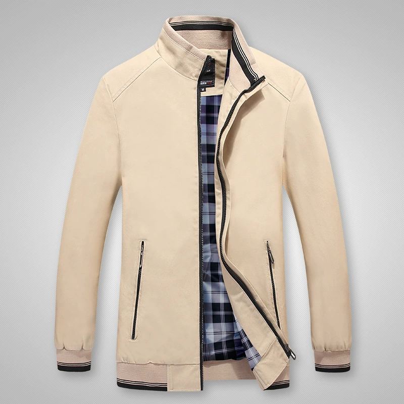 2021 весна-осень новая мужская куртка, куртка с потертым хлопковым воротником для мужчин среднего и пожилого возраста, повседневная куртка, модное пальто