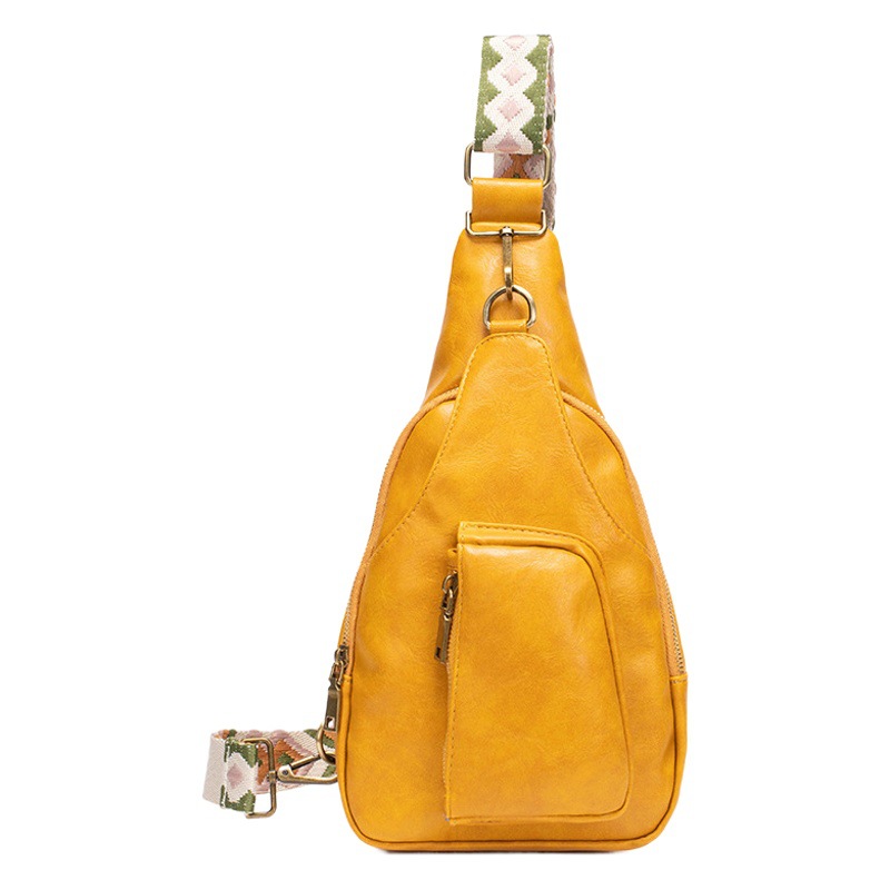 Bolsos Nuevo Bolso de mujer 2022 transfronterizo retro bolso de la cintura de las mujeres color jacquard correa de hombro Amazon Moda PU bolso de pecho