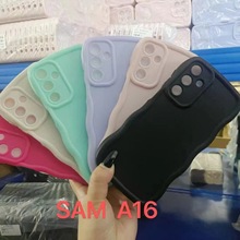 适用三星型号A16精孔磨砂肤感实彩色软精孔TPU马卡龙手机壳保护套