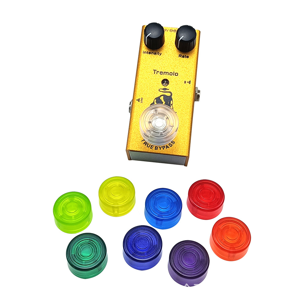 电吉他效果器脚钉帽踩钉帽单块效果器配件脚踏帽子多色可选脚踩盖