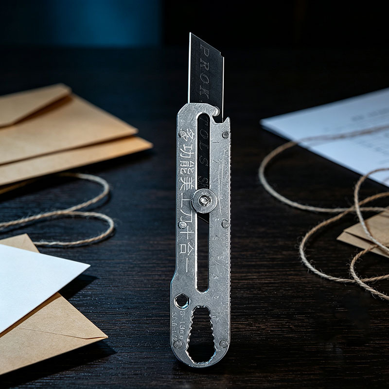 Stainless Steel Utility Knife, Multifunctional Heavy-Duty Metal Thickened Utility Knife, Wallpaper Knife, Industrial Knife, Manual Utility Knife for Crafts and Packages Stainless Steel Utility Knife, Multifunctional Heavy-Duty Metal Thickened Utility Knife, Wallpaper Knife, Industrial Knife, Manual Utility Knife for Crafts and Packages
