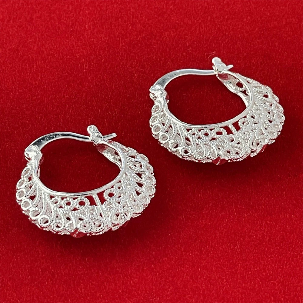 Медно-серебряное украшение, серьги, 2,2×2 см,