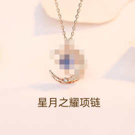 梦落星月项链女ins轻奢高级感小众设计锁骨链小巧精致