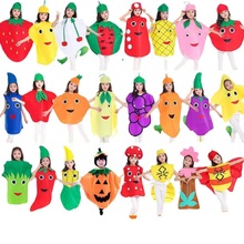 萬聖節南瓜服裝水果服裝兒童幼兒園表演服環保服裝時裝秀演出服