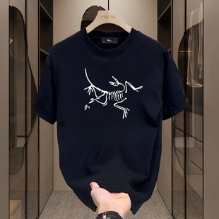 [Ole Zone] Outlets Bird Family Printed Fashion T-shirt Men's Top Short Sleeve Time-limited Buying