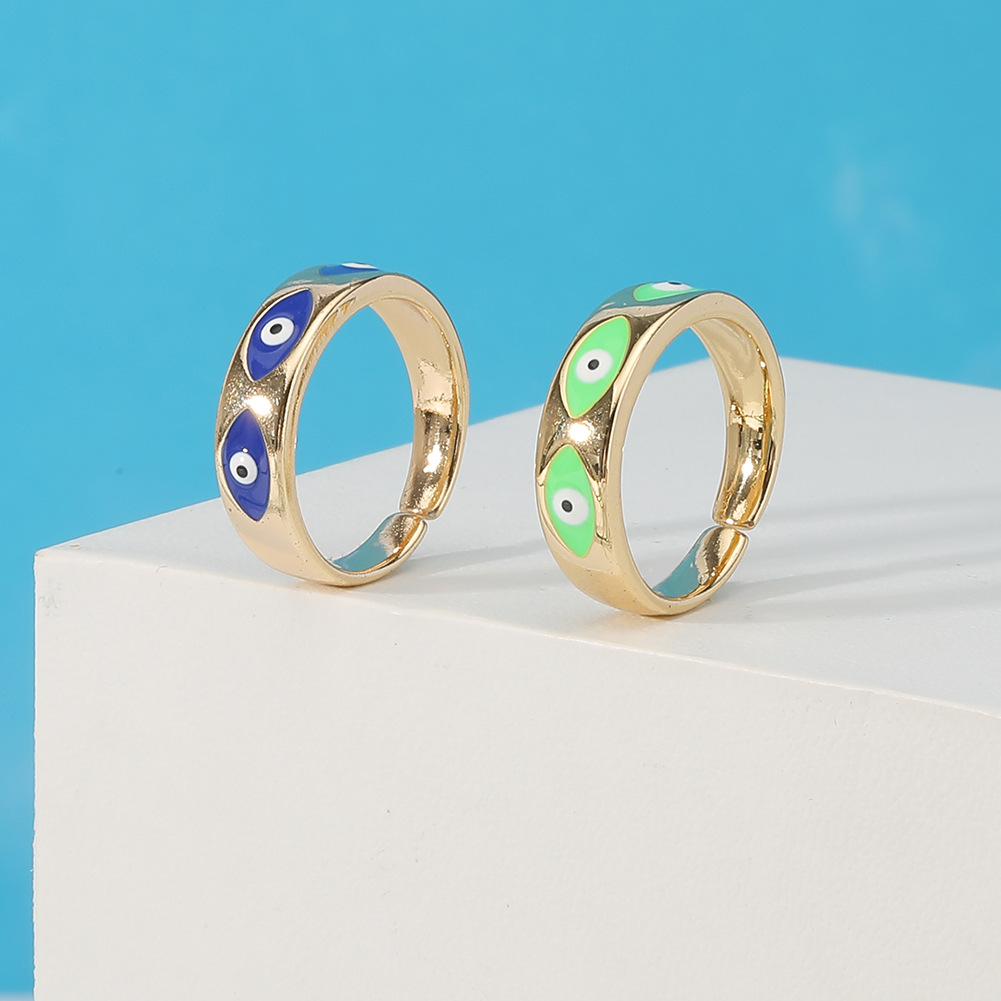 Fashion Devilu0027S Eye Copper Open Ring Copper Rings