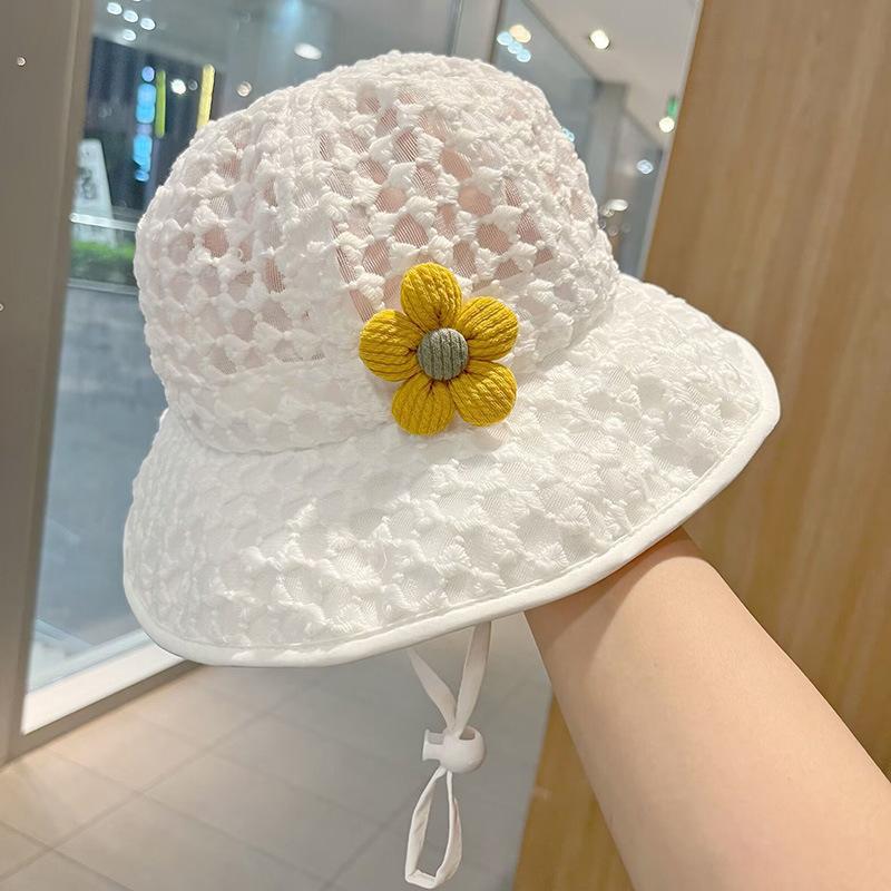 Sombrero de sombrilla para bebé Sombrero de pescador delgado de verano Alero grande protector solar para bebé transpirable Sombrero de lavabo para bebé súper lindo