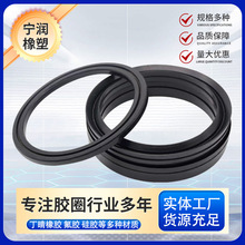 厂家开模丁晴橡胶V型加布油封活塞杆气缸用组合密封件织夹物油封