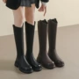 增高新款高筒显瘦骑士靴