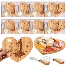 竹木菜板创意心形奶酪板日本杂志附录砧板迷你熟食拼盘含芝士刀叉