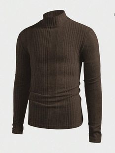 N 57466 High Neck Knit Sweater ���Iᘿ�ë��