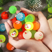 32号发光弹力球夜光圣诞节弹力球儿童玩具圣诞派对礼品礼物填充