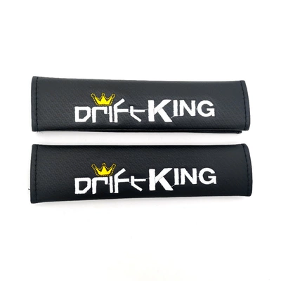 Seat belt shoulder pad — Leather Carbon Fiber Breathable Comfortable