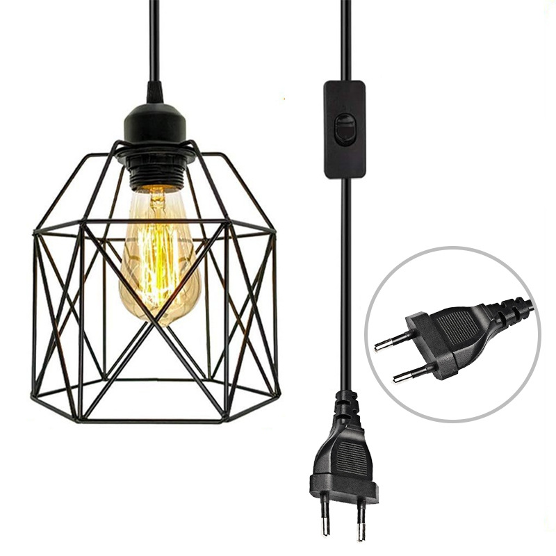 Explosión transfronteriza dedicada a Zhongshan lámparas industriales retro estadounidenses interruptor de viento enchufe lámpara de pared lámpara de techo