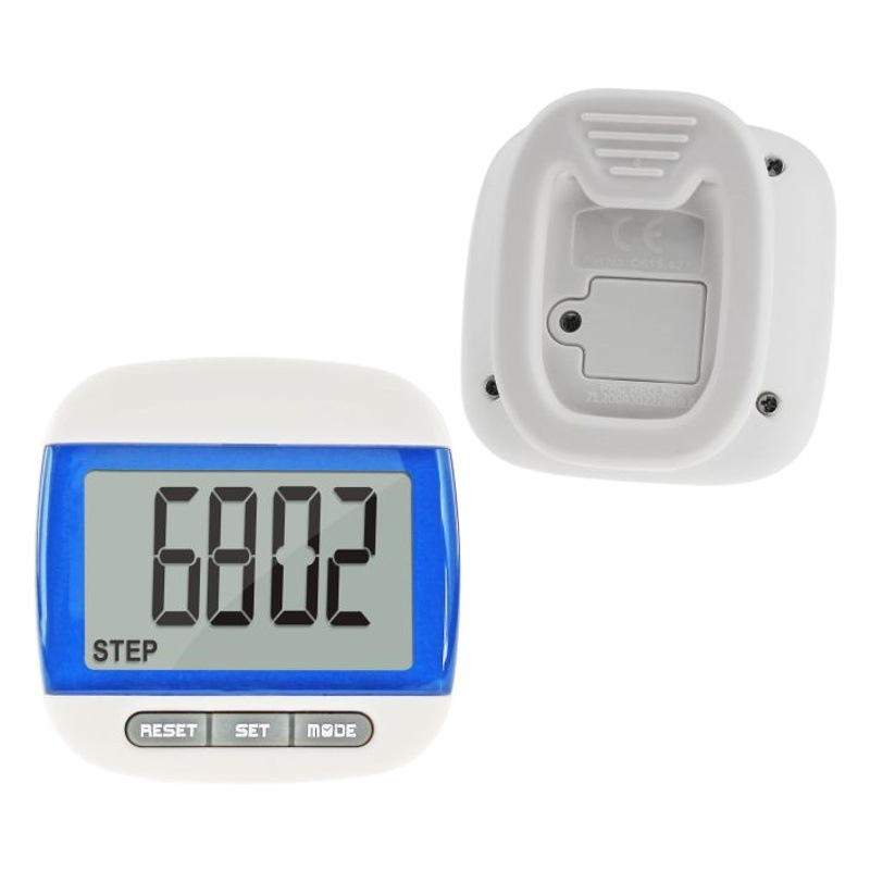 Large screen clock multi-function pedometer elderly walking exercise fitness calories distance measuring pedometer