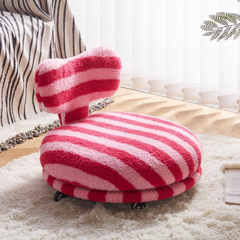 [폭발 줄무늬 소파] 분말 45X45 바퀴