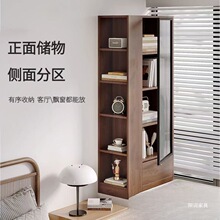 轻奢实木飘窗柜阳台储物柜窗台收纳柜简约书柜置物柜落地柜杂物柜