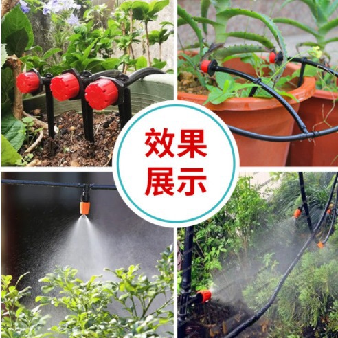 30 metros DIY ajustable atomización automática regador de flores goteo conjunto de riego balcón jardín riego boquilla de riego automático