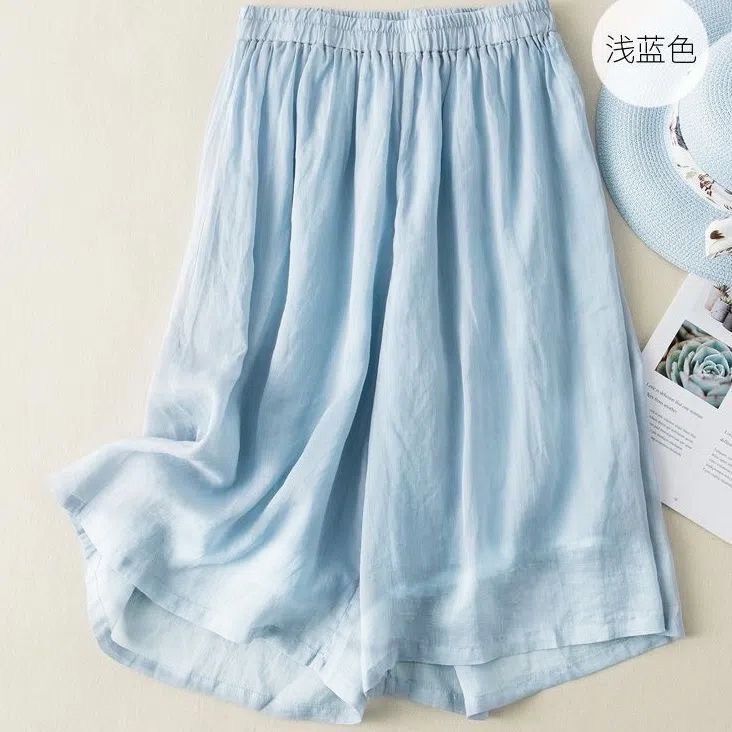 Cotton Loose Drapey Cropped Pants Casual Wide-Leg Pants for Women Thin Style 2026 Summer New High-Waisted Wholesale