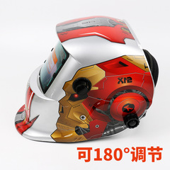 Solar-Powered Auto-Darkening Welding Helmet: High-Intensity Light & Spatter-Resistant, Head-Mounted Protective Mask for Welders