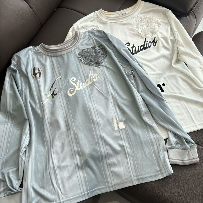 26 new models with all original labels, top-quality fabric, premium version, Ac striped digital print embroidered jersey long-sleeve T-shirt 26 new models with all original labels, top-quality fabric, premium version, Ac striped digital print embroidered jersey long-sleeve T-shirt