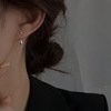 Bag, glossy earrings, South Korea, double wear