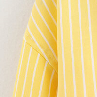 Women's Casual Loose Fit Stripe Shirt With Pocket, Long Sleeve Polo Collar Blouse, Comfortable Breathable Tops For Spring Summer_ecoleips.com