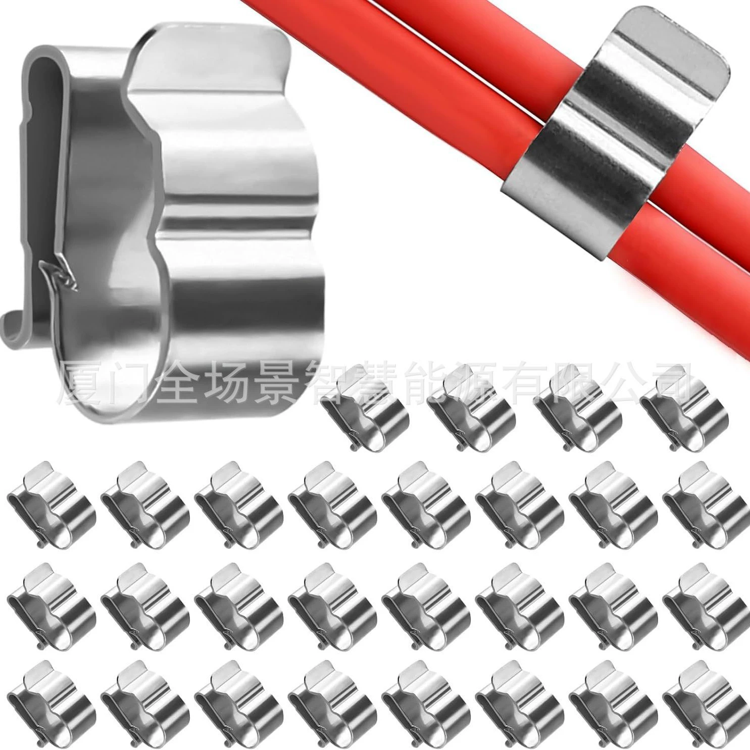 Фотоэлектрические Аксессуары кабельный зажим 6 квадратных 2 провода 50 шт. Фотоэлектрический зажим Солнечная сборка рамка линейная пряжка