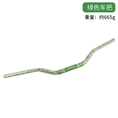 Motorcycle Variable Diameter Handlebar: Motorcycle Handle Cover - painted-variable-diameter-handlebar-green