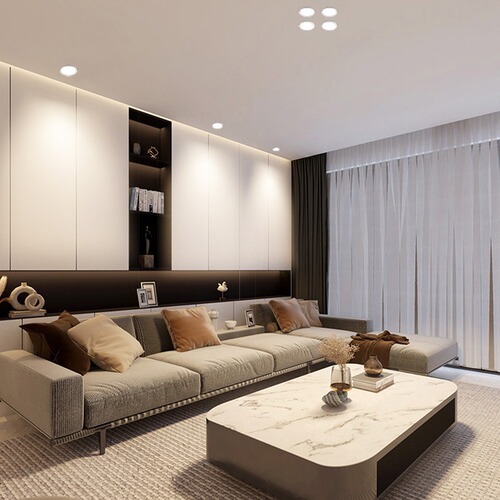 Leos Lighting LED High-Lumen Aluminum Canopy Downlight Household Flush Mount Recessed Spot Light Hole Light Embedded Ceiling Light Bullseye Light