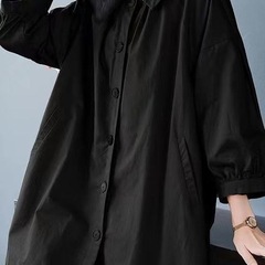 中长款风衣女2025秋装新款大码女装时尚洋气上衣胖宽松休闲外套