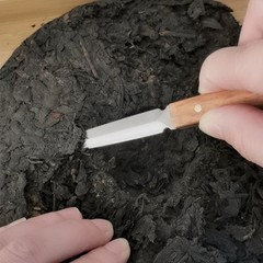 Handmade stainless steel Huali wood tea set accessories Six Gentlemen tea knife, tea cone, tea needle Pu-erh tea cake splitting tool batch