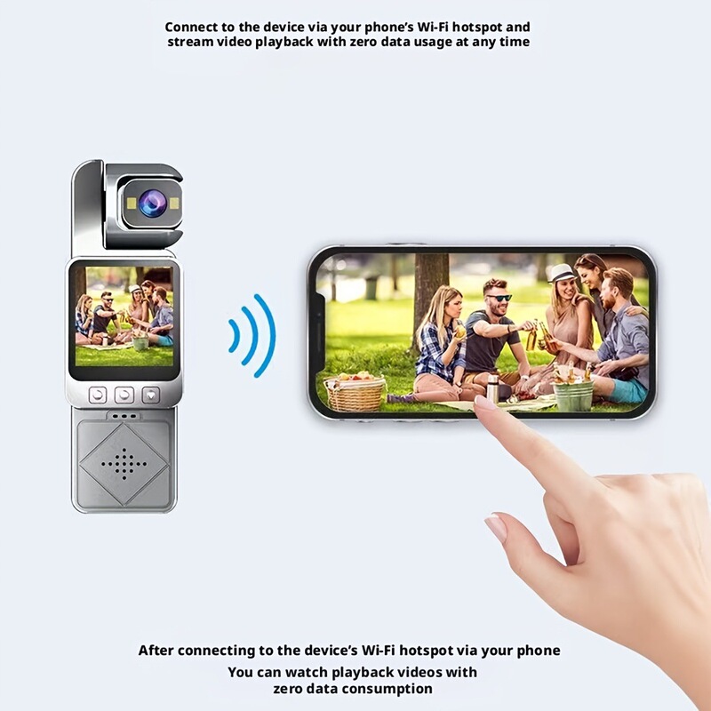 Foreign Trade Handheld Gimbal Dv Camera Wifi Wireless High-Definition Vlog Portable Video Recording Device