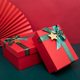 Red Bow High-end Sense Heaven and Earth Cover Packaging Box Birthday Gift Accompanying Gift Box Cosmetic Gift Box Empty Box
