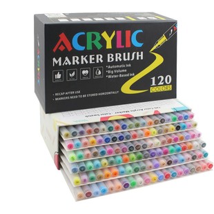 Cross-Border Large Acrylic Marker Water-Based Student Art Special Watercolor Pen Wholesale Children's Acrylic Pen in Stock