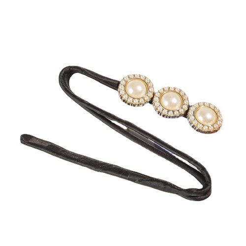  New Style Round Head Hairpin with Retro Chic, Influencer Lazy Person Pearl Petal Braid Hairstyle Hairpin