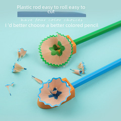 木質兒童彩色鉛筆繪畫套裝油性彩鉛塗鴉填色12/24色彩筆文具批發