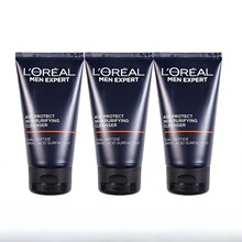 欧莱雅男士青春肌源净澈氨基酸洁面乳控油保湿补水滋润洗面奶