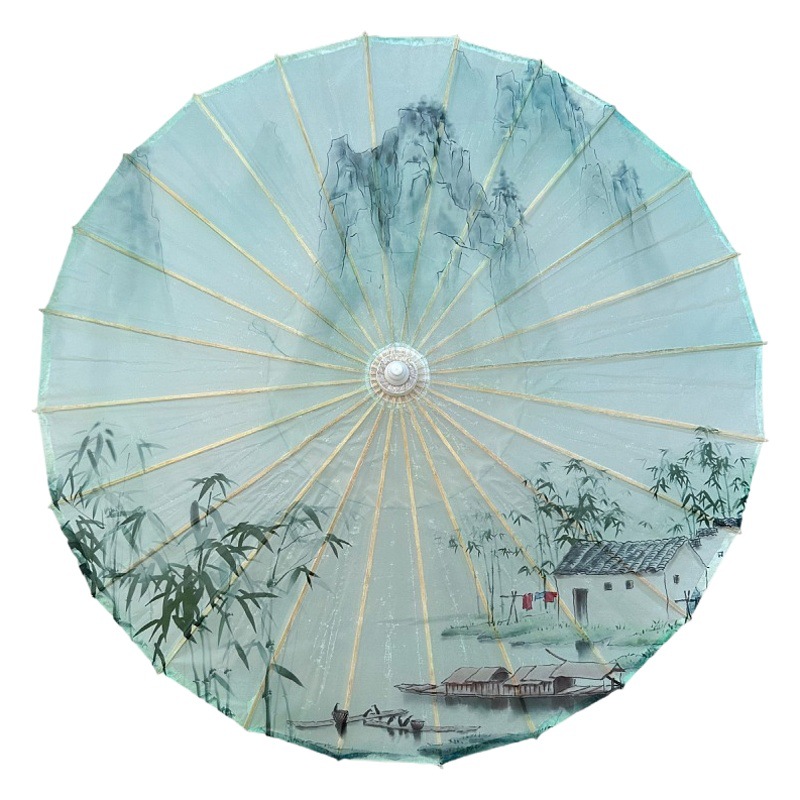 Oil Paper Umbrella Antique Rainproof Sunshade Hanfu Photo Show Umbrella Interior Decoration Craft Umbrella New Chinese Style Ornaments