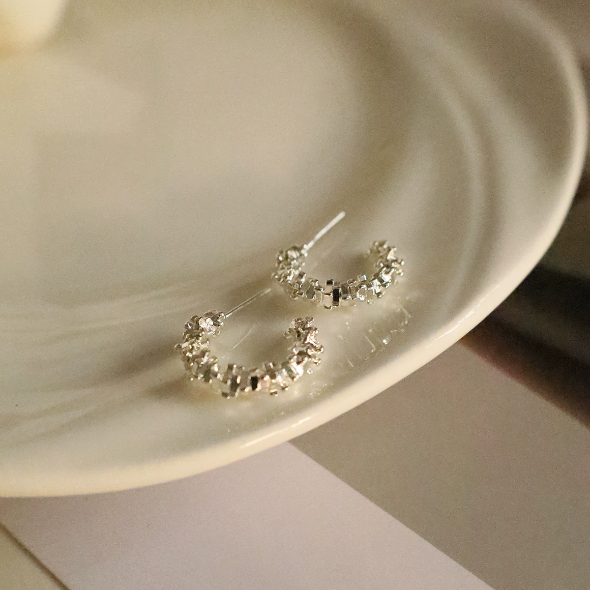 Серьги, серебряная игла, мерцающая противомоскитная спираль, клипсы, высококачественный стиль