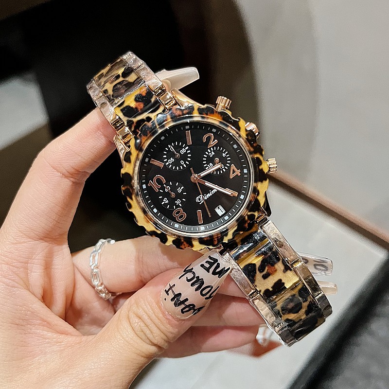 Timiny Modello in marmo colorato Cinturino per orologio alla moda Moda Internet Celebrity Digital Face Band Calendario Cinturino in acciaio Orologio da donna_voghion.com