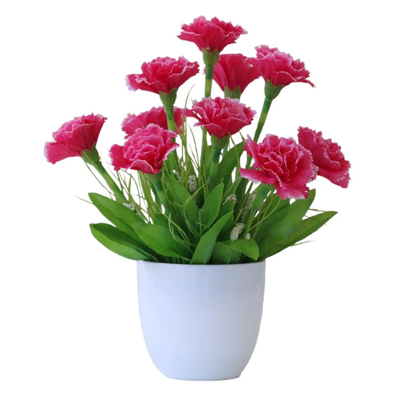 Suministro directo de fábrica tela de seda flor artificial bonsai decoración de escritorio flor falsa olla artificial decoración interior flor decorativa