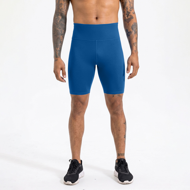 Dongguan alta velocidad elástica secos pantalones de correr, yoga negro bottom, pantalones de compresión de hombre, pantalones cortos de fitness