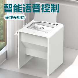 跨境韩式智能美妆台无线充电智能语音储物高颜值卧室梳妆台白色